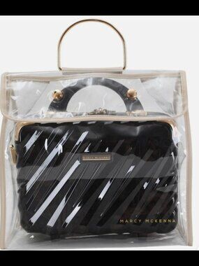 Marcy McKenna Clear Vinyl Handbag Case Cover - NWT
